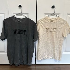 Matching Hubby Wifey Tshirts